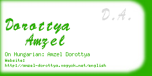 dorottya amzel business card